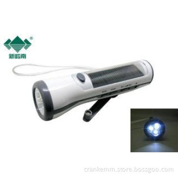 Battery Powered Crank Emergency Radio Torch / AM FM Weather